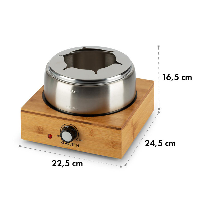 Klarstein 1.3 L Stainless Steel Fondue Set