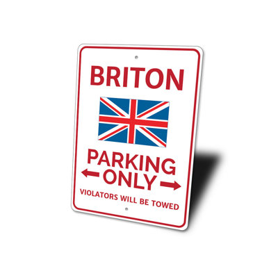 Enseigne en aluminium Briton