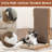 Chariyah L-shaped Cat Scratching Post with Spring Toy