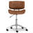 Dax 19"W Adjustable Upholstered Vegan Faux Leather Office Chair with Bentwood Frame and Swivel Base-1661707098-1661707101
