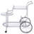Chrome 3-Tier Serving Cart With Casters
