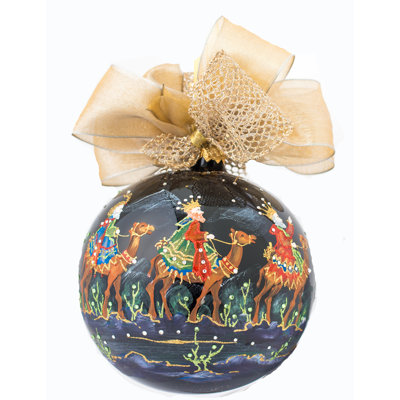9'' Handmade Glass Ball Ornament