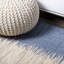 Tapis intérieur / extérieur bleu / beige Cura Modern Strie-2091600398