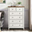 Commode 6 tiroirs Beige
