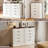 Dresser For Bedroom With 5 Fluted Drawers, 31.5" Wide Chest Of Drawers With Mid-century Design, Wood Dresser For Closet With Metal Handle, White