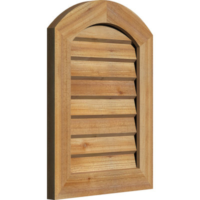 Évent de pignon en bois arqué