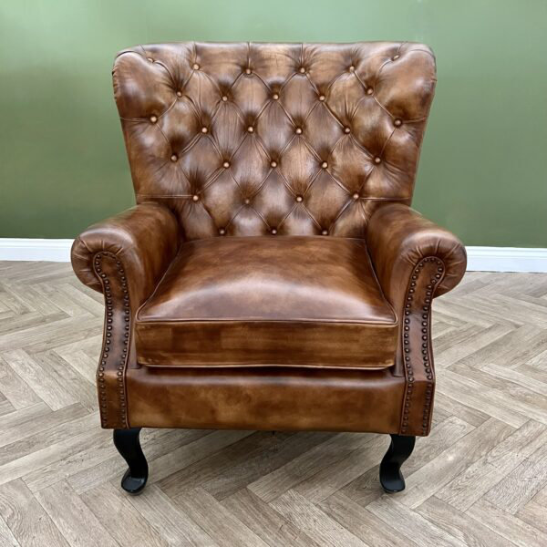 Baltz Upholstered Armchair, Brown