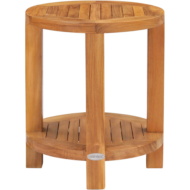 Outdoor Round Teak Side Table