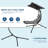 Relaxing Outdoor Hanging Chaise Lounge Swing Chair with Umbrella – Curved Steel Frame Hammock Lounger, Soft Cushion, Ideal for Patio, Garden, Poolside, Backyard, Porch, Dreamy Hammock-860450672