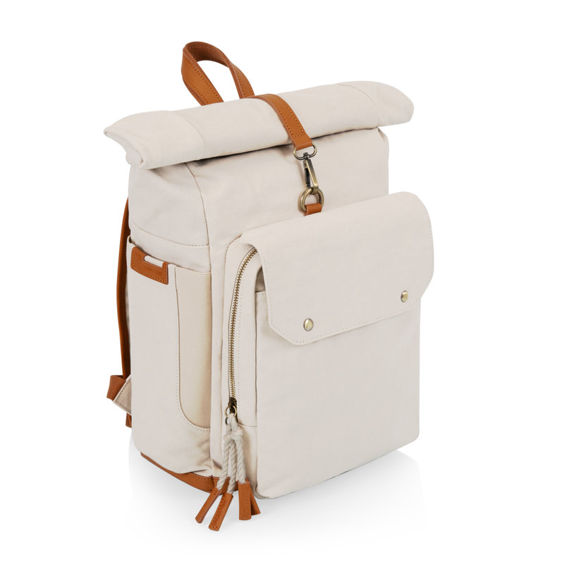Ensemble refroidisseur de sac à dos de pique-nique Carmel, Brun clair