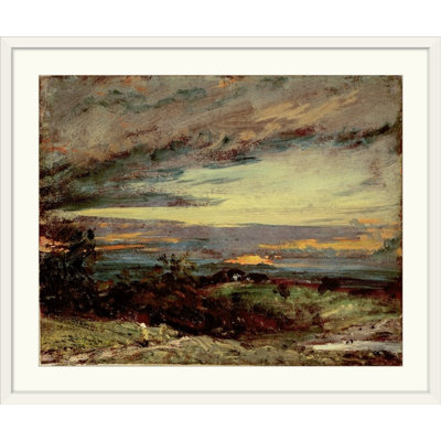 John Constable " Sunset Study Of Hampstead, Looking Towards Harrow " by John Constable