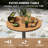 Outdoor Round Patio Bistro Dining Table