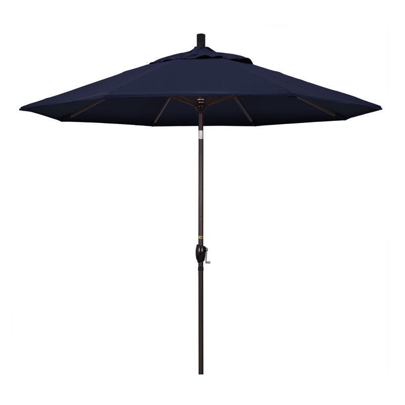 Parasol de marché 9 pi Ayomipo, Toile toscane performance, Hammertone Grey