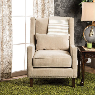 Mershon Upholstered Wingback Chair