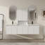 Ensemble de meuble-lavabo blanc double