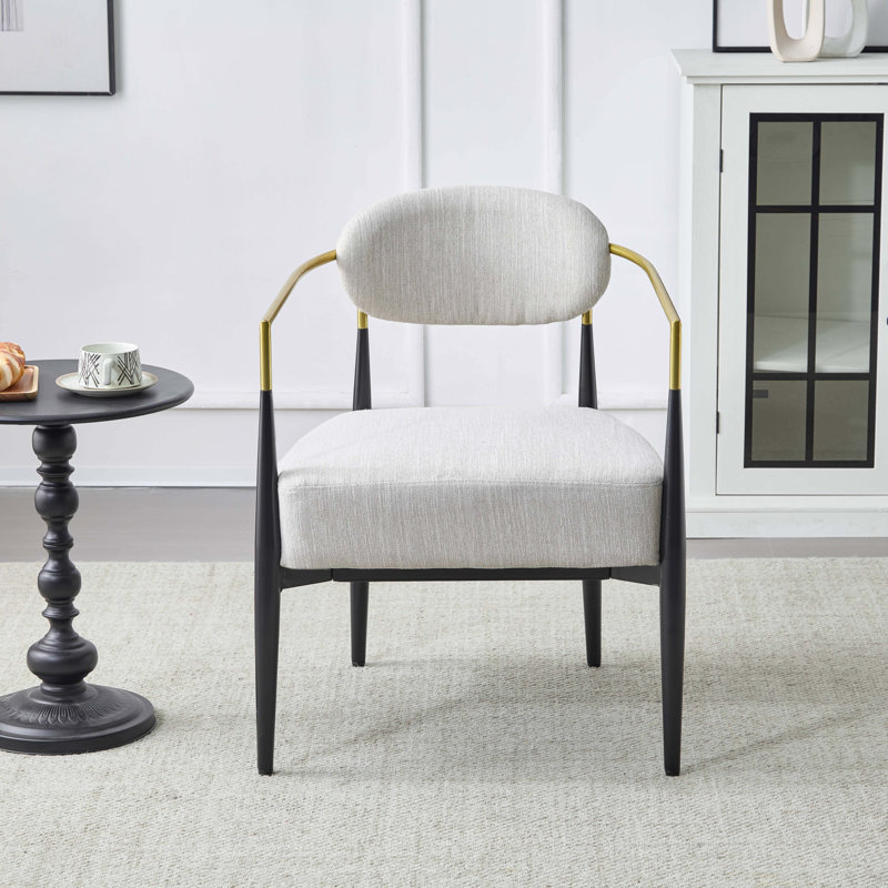 Fauteuil d'appoint rembourré Mid-Century
