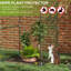 Tente de protection des plantes avec portes à fermeture à glissière pour jardin potager, cour arrière, vert Outsunny 4 pi x 4 pi