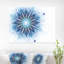 «Fractal Flower Light Blue Digital Art», impression-35062271-35062274