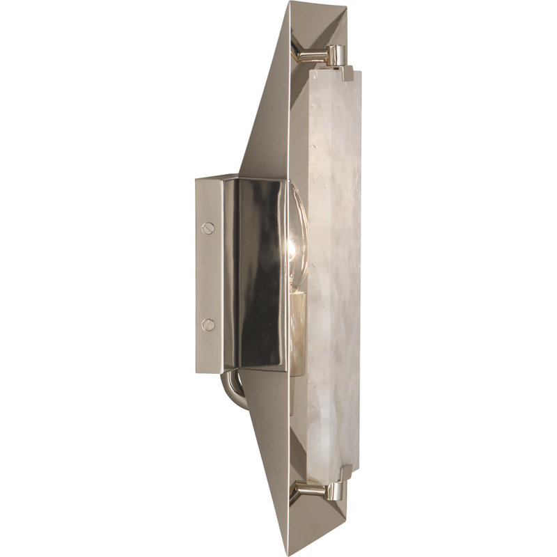 Applique murale Gemma - Accent albâtre, Nickel poli