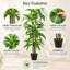 Arbre dracaena artificiel en pot avec des feuilles tropicales réalistes