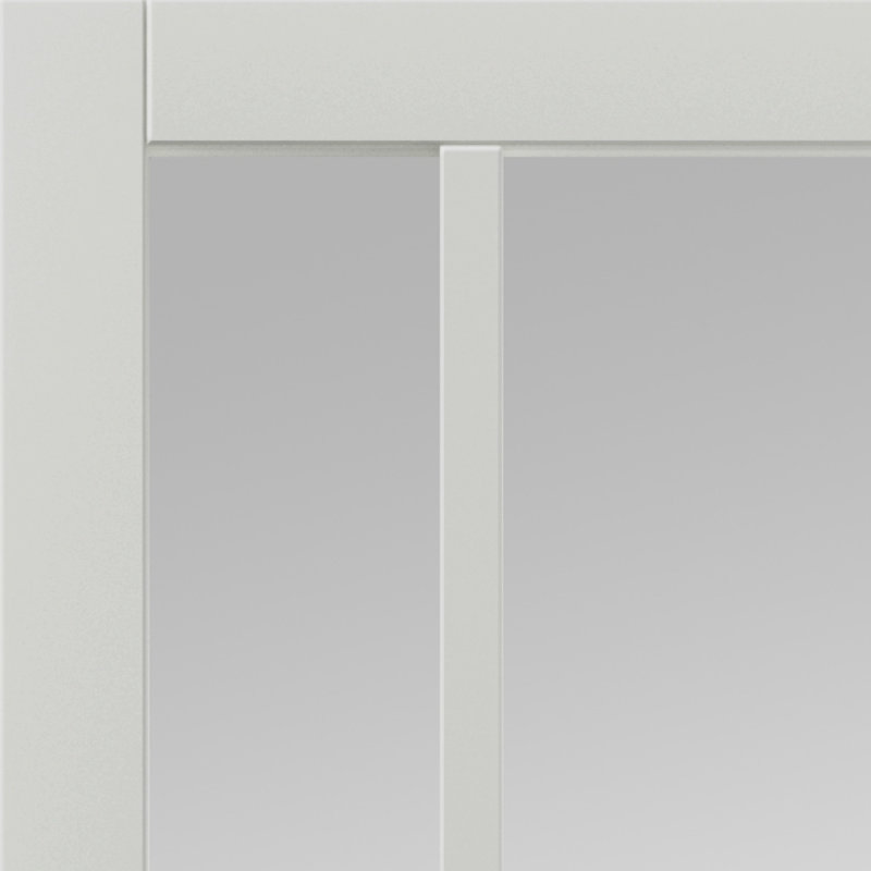 City Glass Door Prefinished, 198.1cm H x 68.6cm W x 3.5cm D