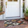 Machine Washable Indoor/Outdoor Xhevrie Black Rug