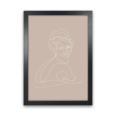 Line Bust Female Statue - Print