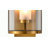 Transitional 1 Light Antique Brass Wall Sconce