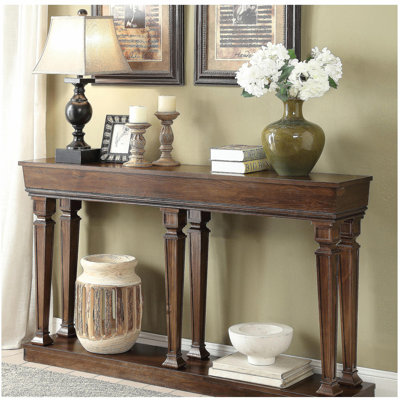 Oak Side Table with Base