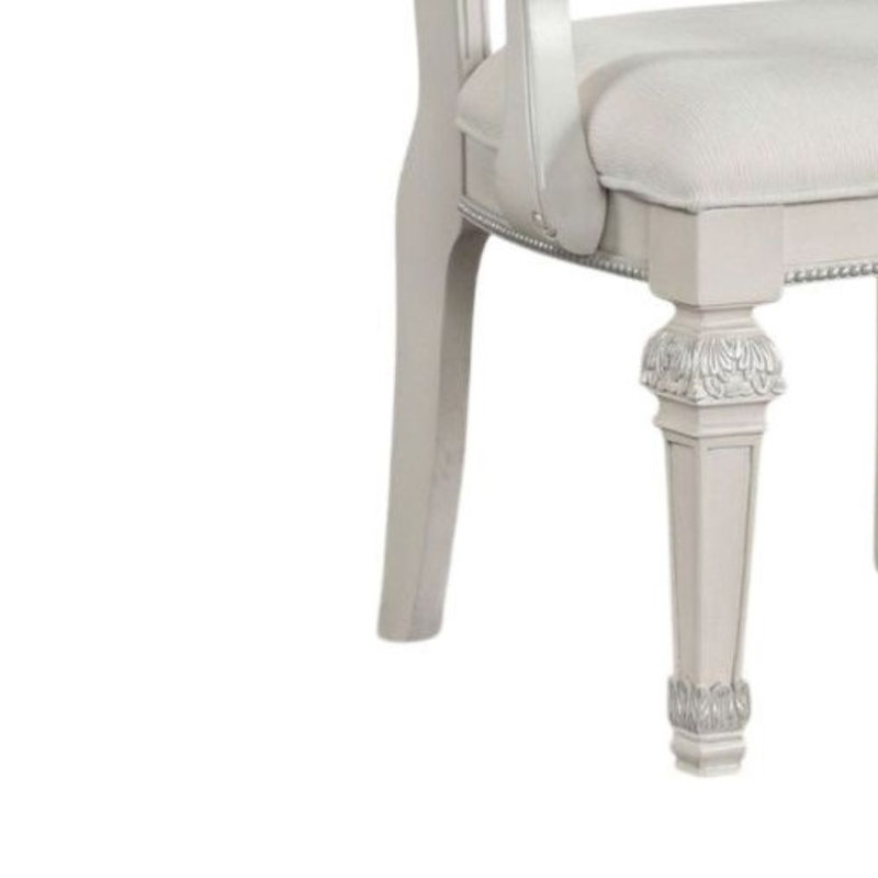 Ensemble de 2 chaises avec accoudoirs en chenille Bradner