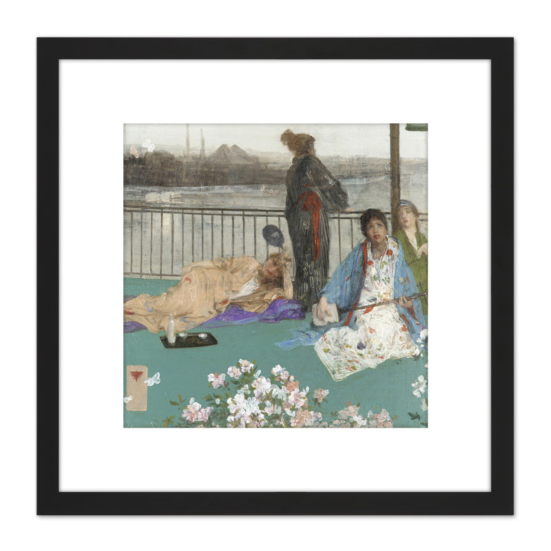 Variations In Flesh Colour Balcony Cropped by James Abbott McNeill Whistler - Single Picture Frame Painting