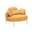 Corduroy Armchair with Ottoman-108743758