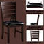 Ensemble de 2 chaises d'appoint en cuir synthétique et finition cerisier Urbana