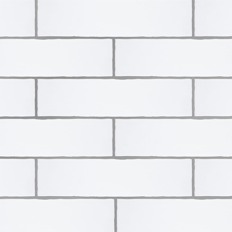 Castillo 3" X 12" Ceramic Subway Wall Tile, White