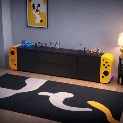 Gaming room handle storage TV cabinet by The Invincibles home