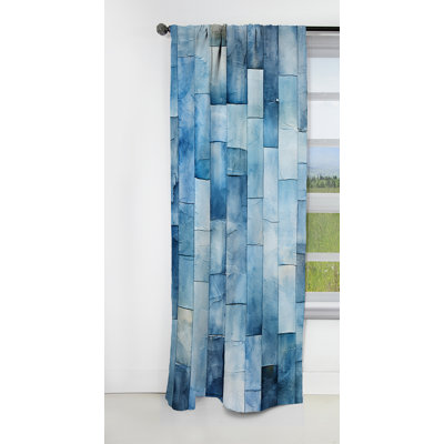 Marpole - Tile Curtain - Blackout Abstract Curtain - 1 Panels