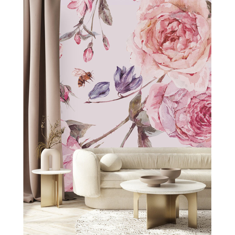 Red Barrel Studio® Kaylup Peel & Stick Floral Wallpaper - Wayfair Canada