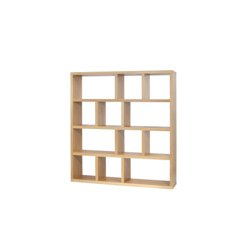 Sighfrith 159cm H x 150cm W Standard Bookcase, Oak