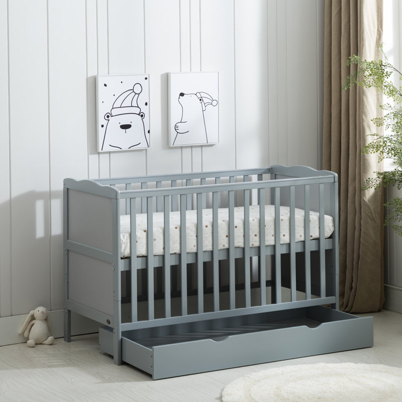 Draper Cot Bed, Grey