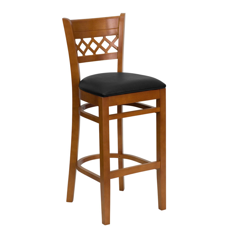Tabouret de bar Hercules Series, Acajou, Bois d'acajou