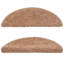 Carpet Stair Treads Beige 56x17x3 cm