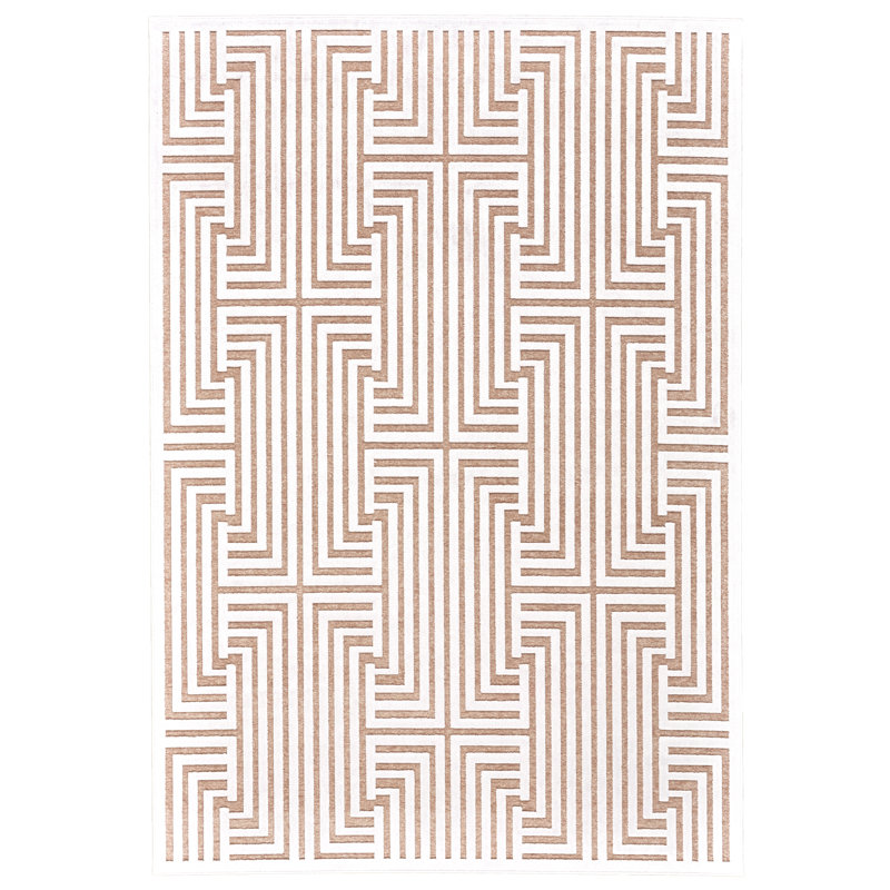 Tapis rosé / blanc Ewald, Rectangle 9'8" x 12'7"