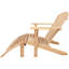 Chaise Adirondack en bois massif avec