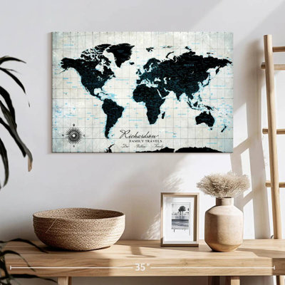 Carte du monde personnalisée