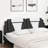 vidaXL Headboard Cushion Viana Black and White 183 cm Faux Leather-181912253-181912254