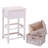 One Drawer Nightstand Bedside Table with Two Removable Baskets
