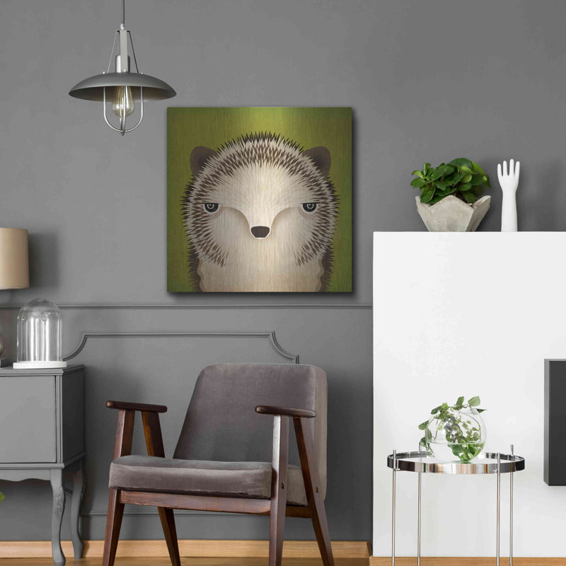 Luxe Baby Art «Baby Hedgehog» par Ryan Fowler, rencontre «Baby Hedgehog» par Ryan Fowler, H 24 po x l 24 po