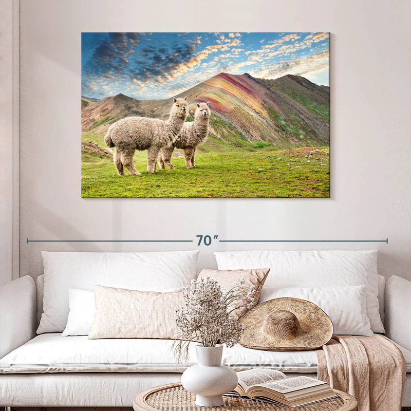 Brampt couleurs du Pérou - Palcoyo Alpacas, H 32 po x l 48 po