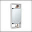 Pharmacie, 1 porte, 5 tablettes, 1 miroir, blanc