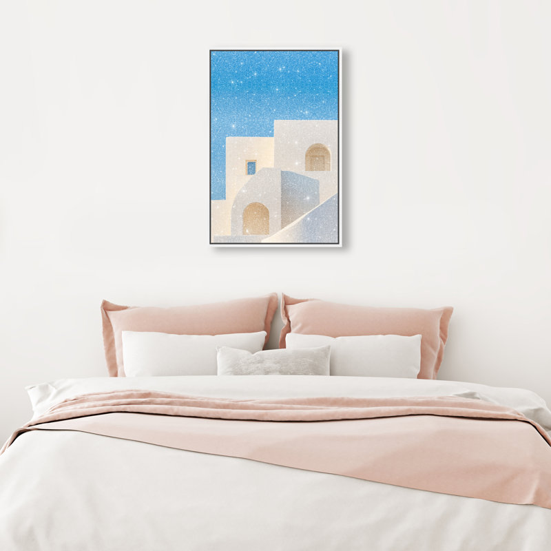 Island Minimalism Print by Oliver Gal, 16"H x 11"W, White Floater Frame